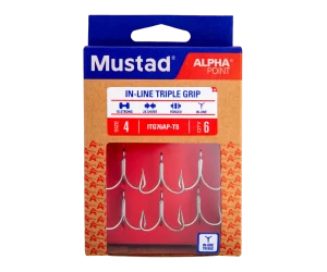 Mustad Trojčki In-Line Triple Grip 6kom